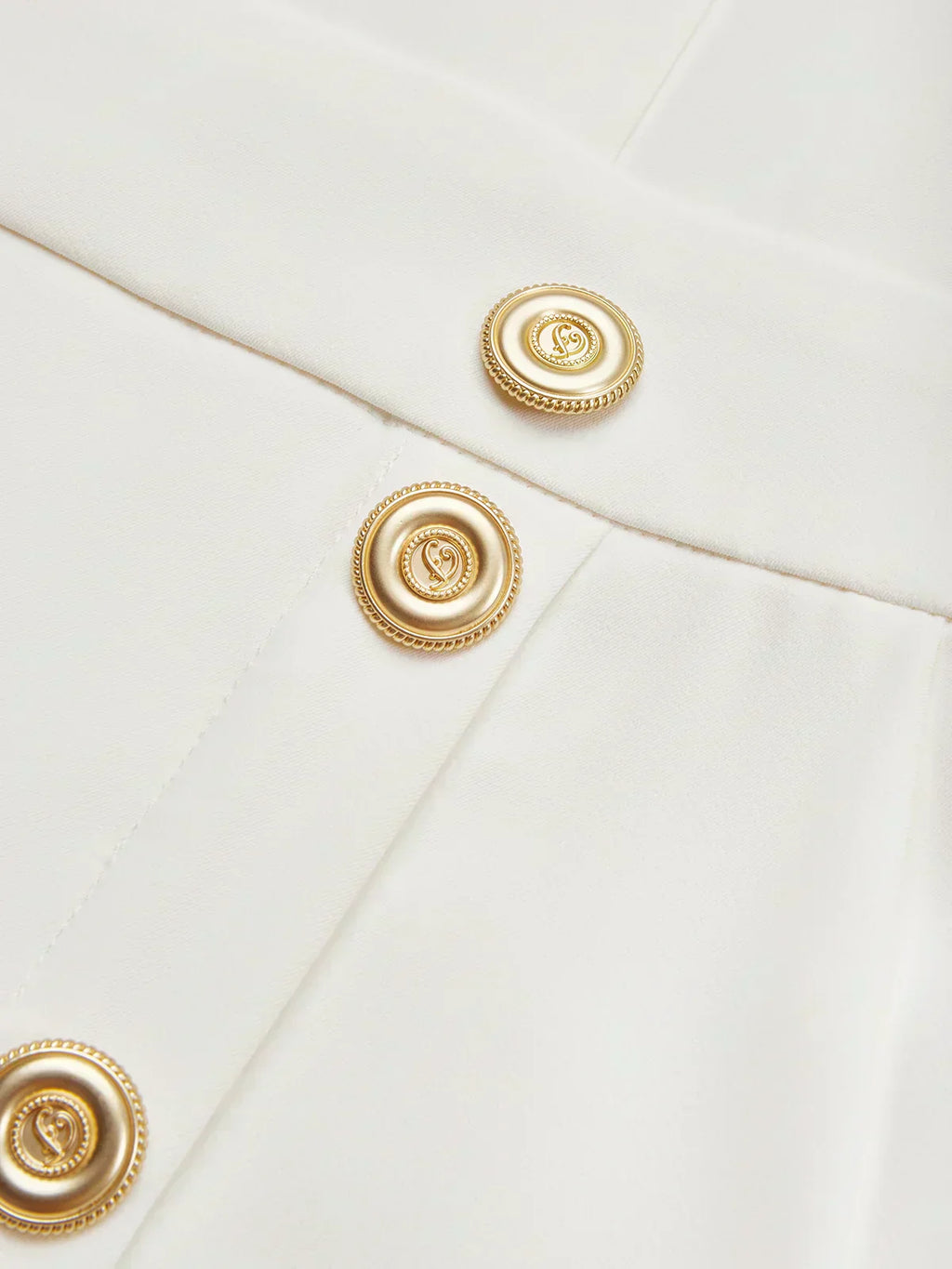 Malene™ | Vestido Midi Sólido con Abertura de Botón y Escote Redondo