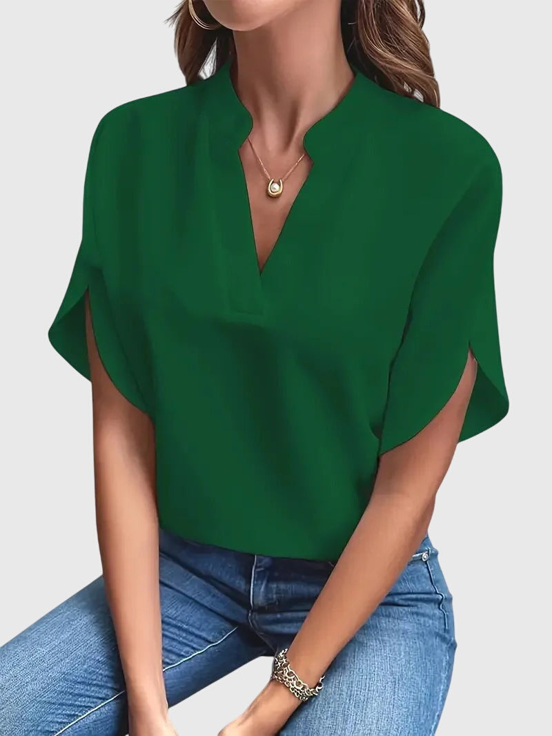 Beatrix™ | Camisa V-Neck Suave y Elegante