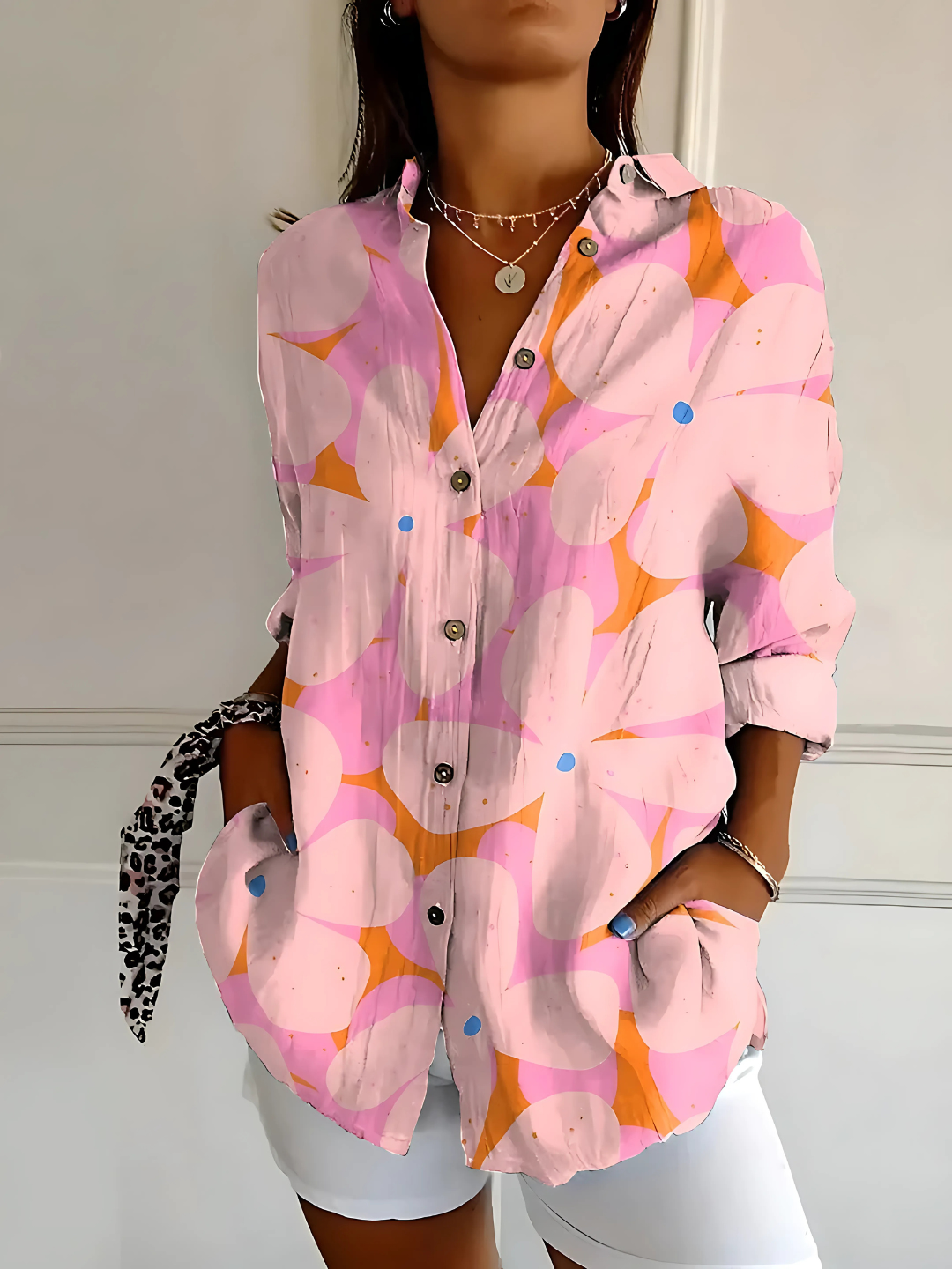 Yllona – Blusa Relaxed con Botones