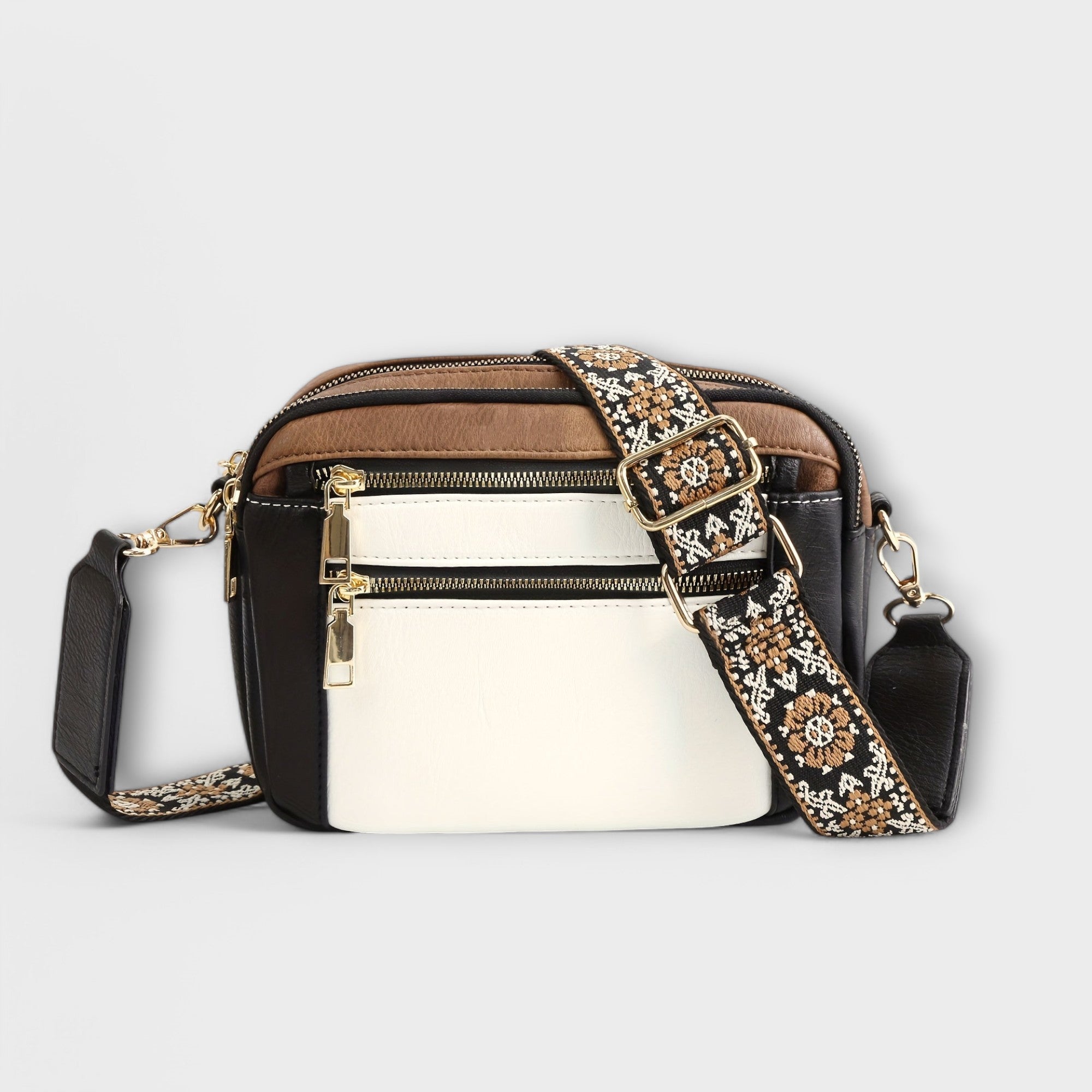 Bolso Cruzado de Cuero PU