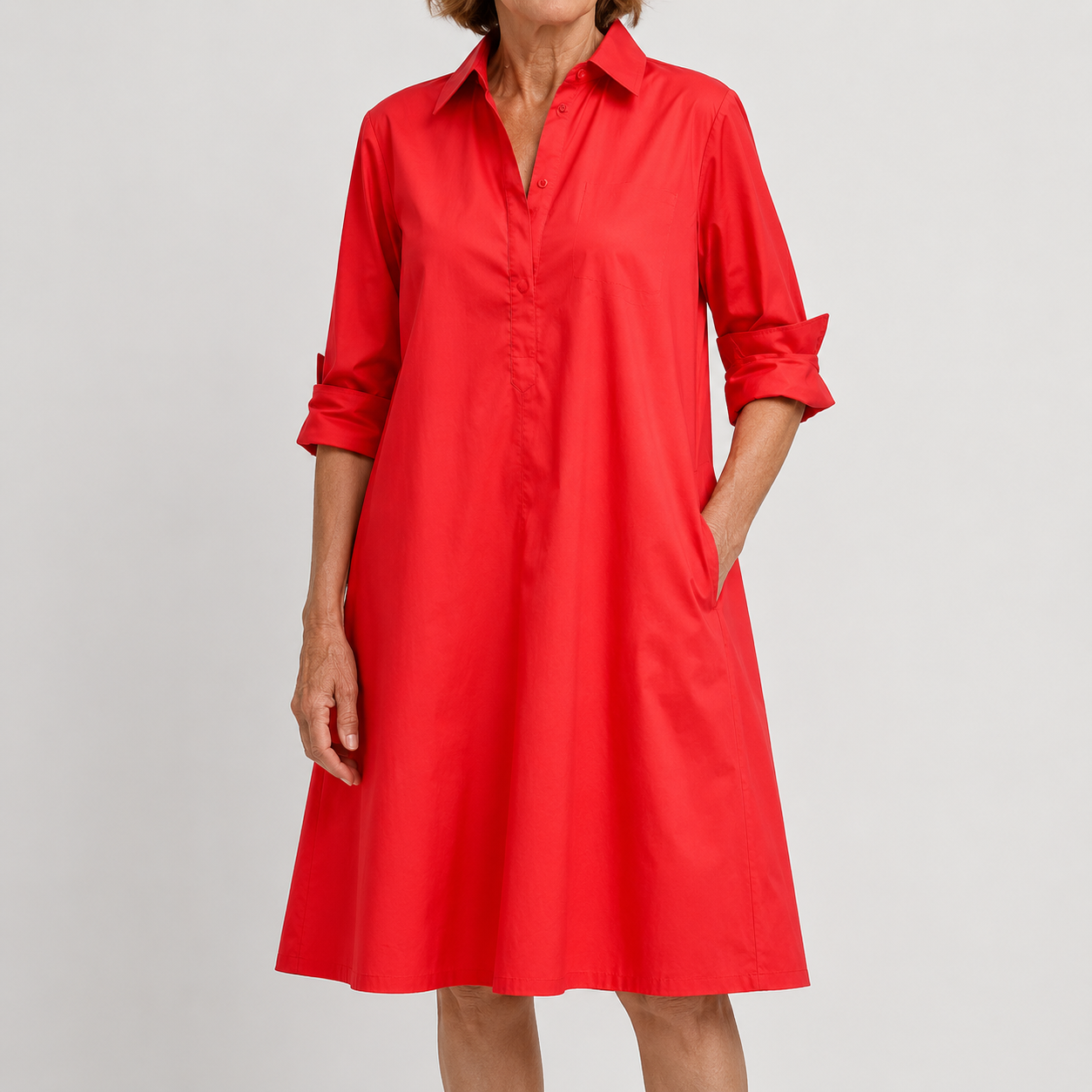 Abito Camicia Rosso Classico