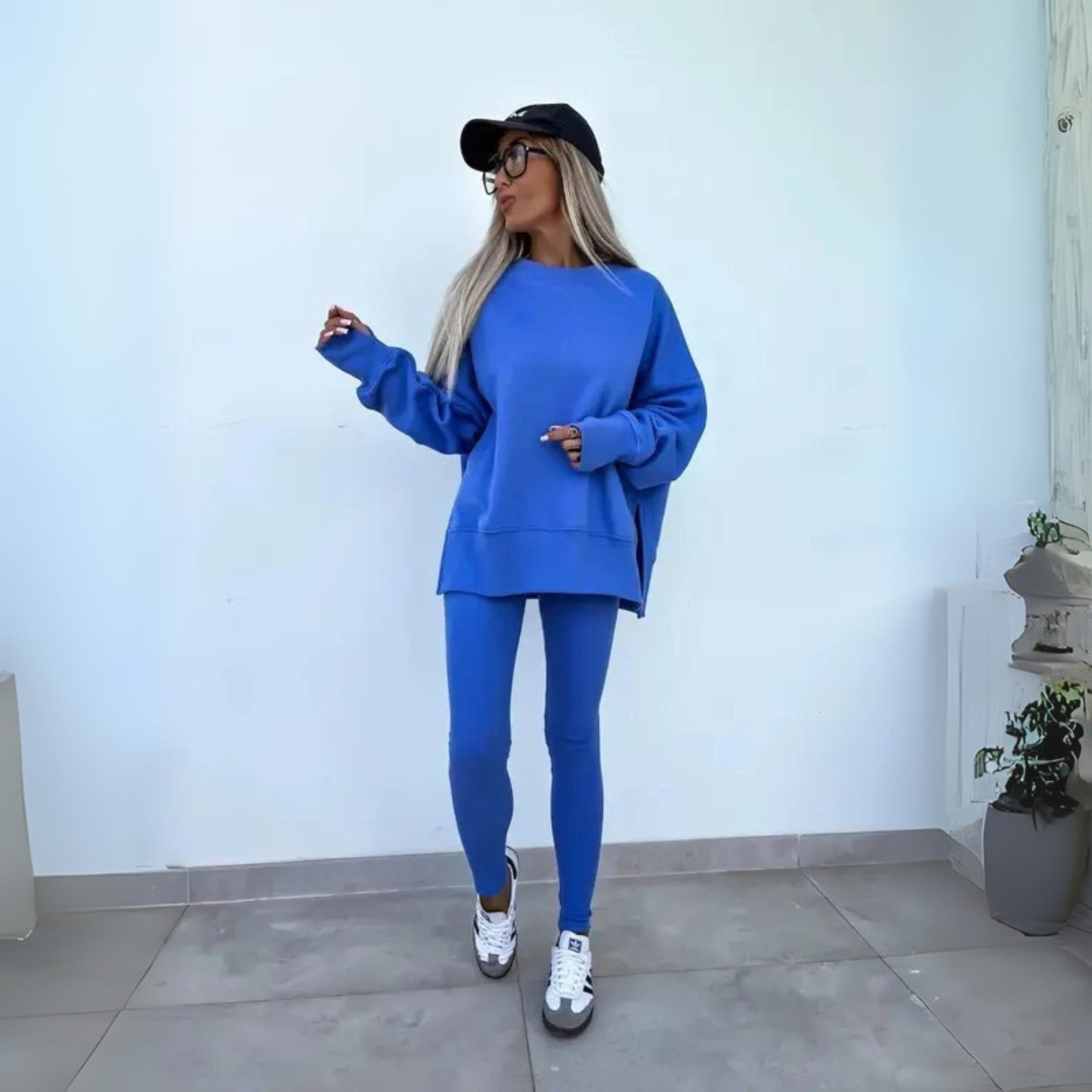 MADISON – CONJUNTO DE SUDADERA OVERSIZED Y LEGGINGS