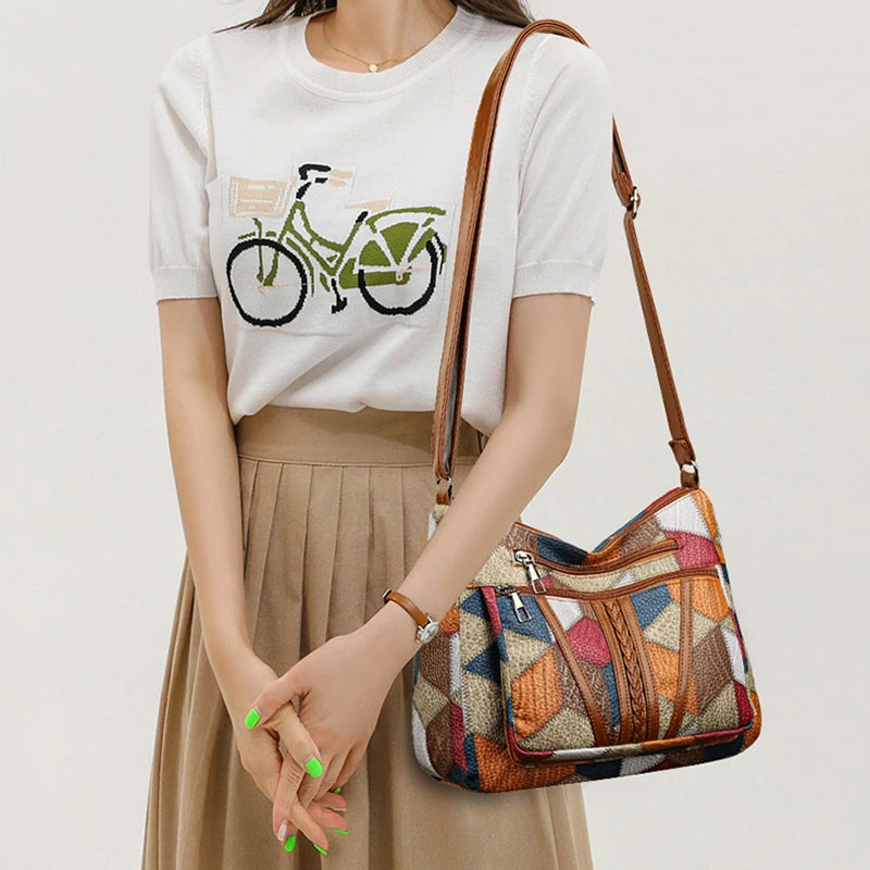 Bolso de Mano de Cuero PU Madge