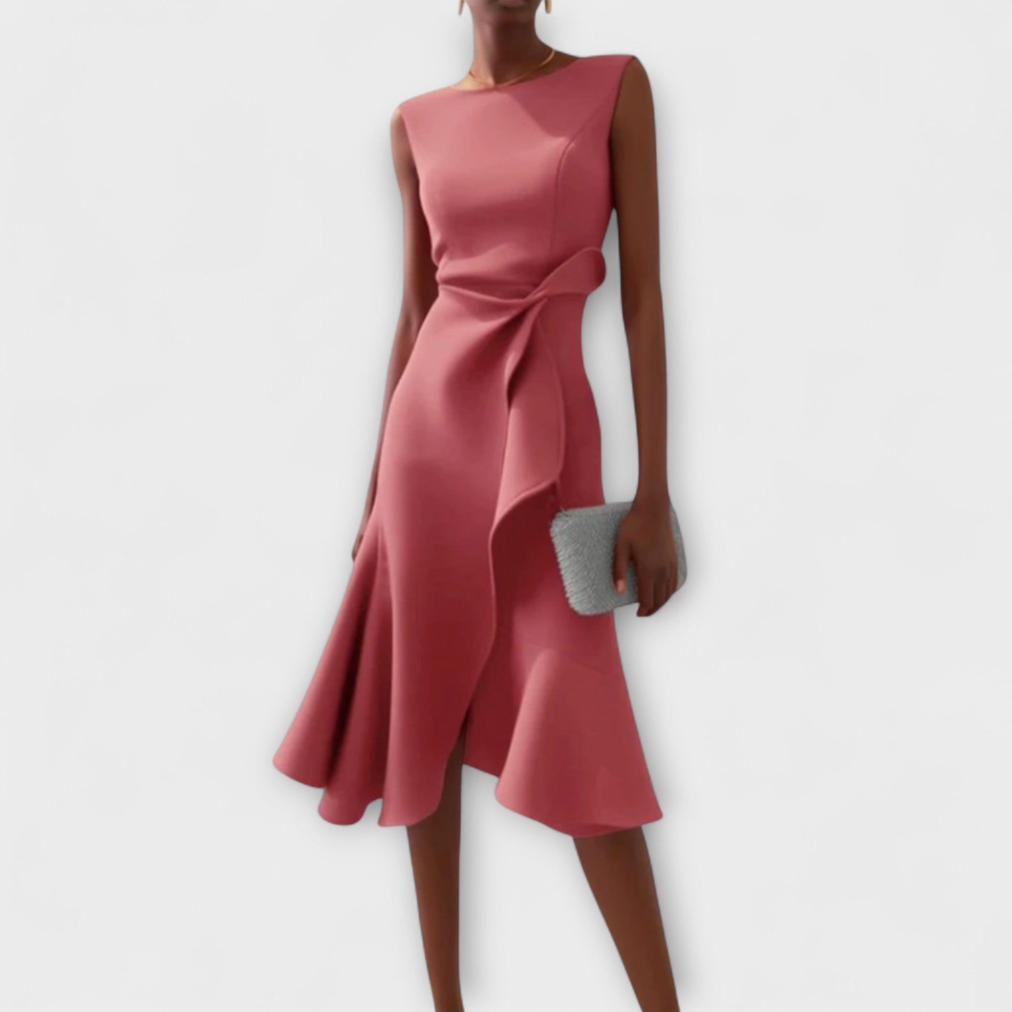 Juliette – Vestido Midi Asimétrico con Drapé