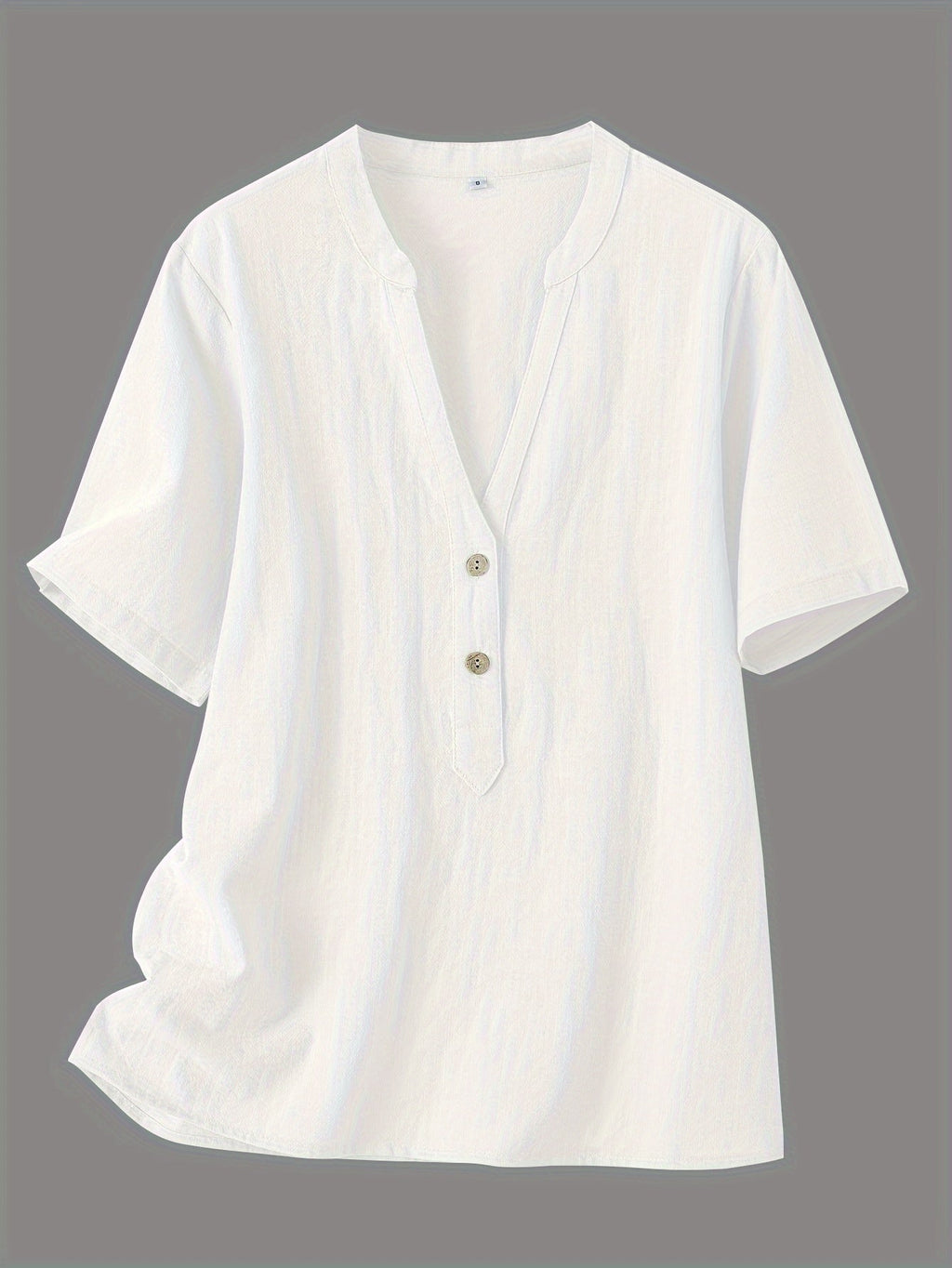 Sharron - Blusa Elegante de Cuello en V con Botones