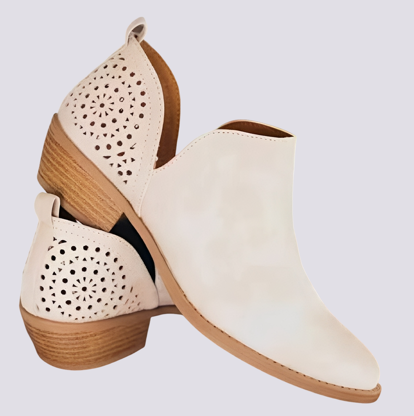 Megan - Elegantes zapatos de cuero retro para mujeres