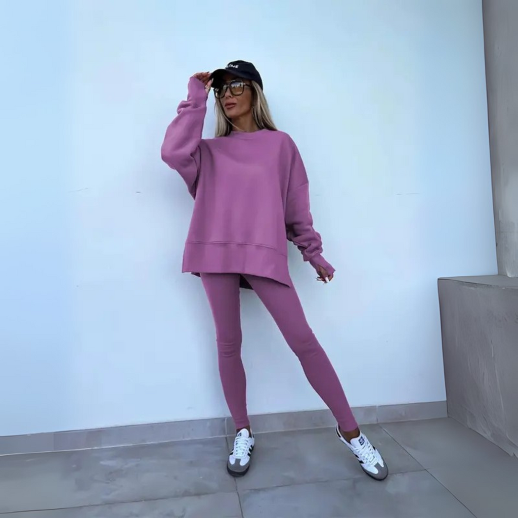 MADISON – CONJUNTO DE SUDADERA OVERSIZED Y LEGGINGS