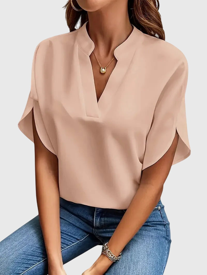 Beatrix™ | Camisa V-Neck Suave y Elegante