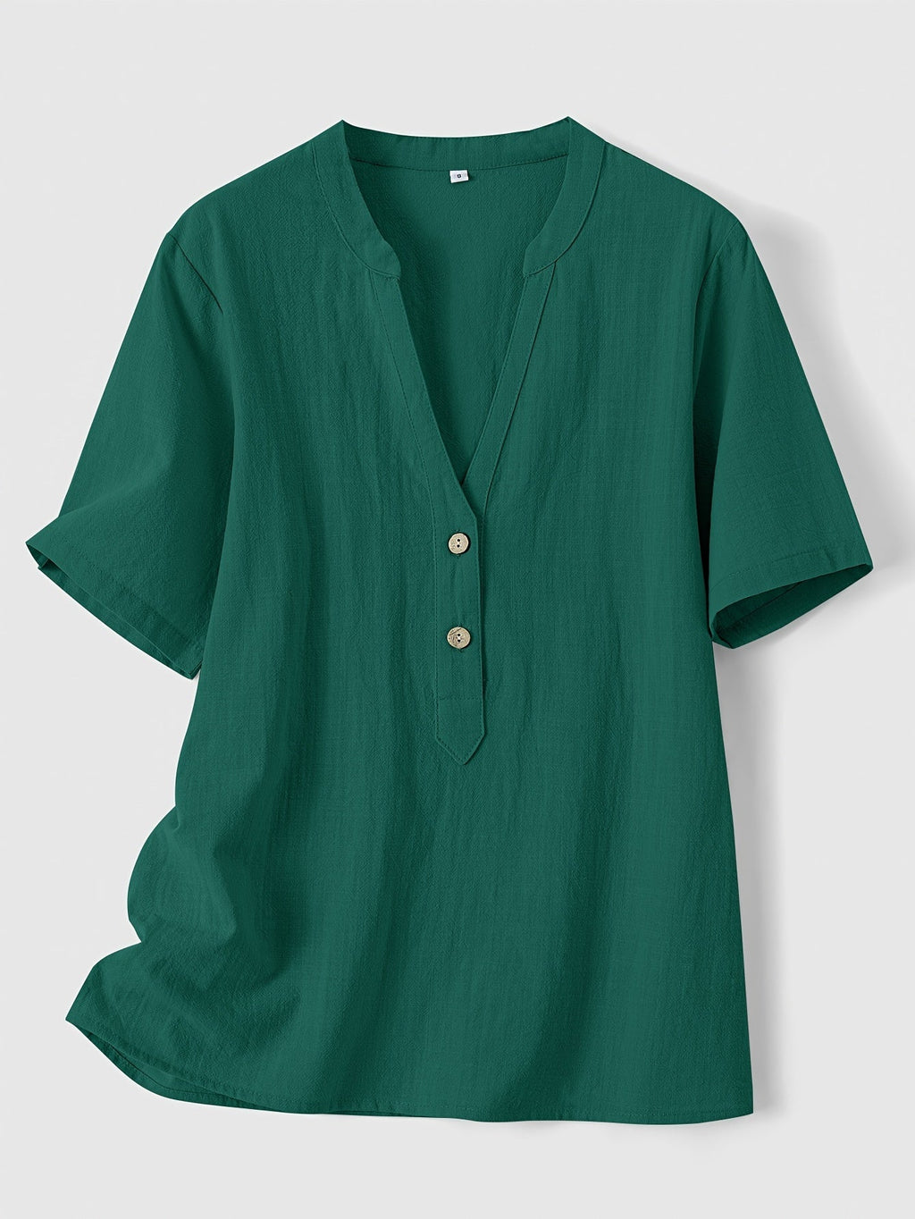 Sharron - Blusa Elegante de Cuello en V con Botones