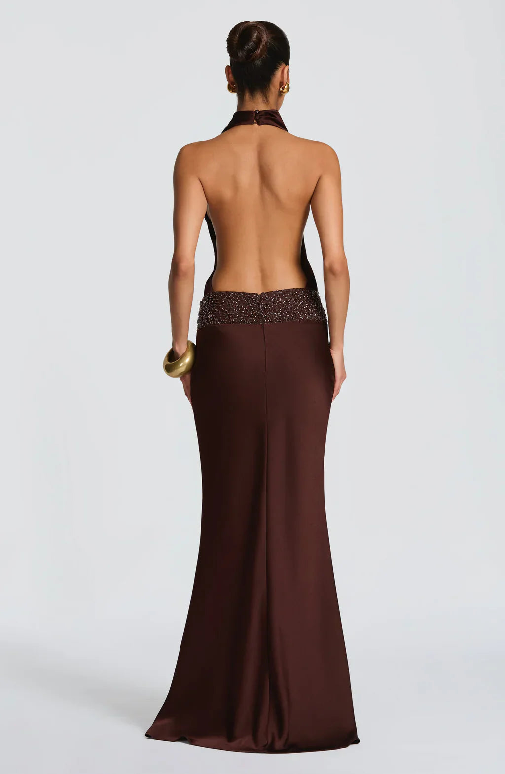 Vestido Marcelina Satina Maxi