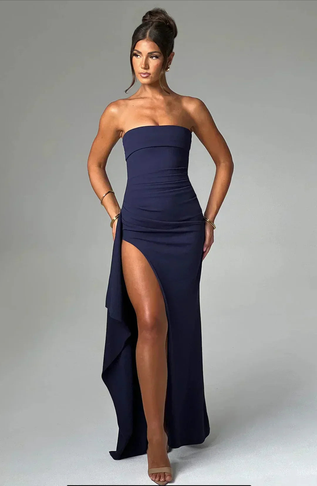 Stacy | Vestido Maxi Off-the-Shoulder