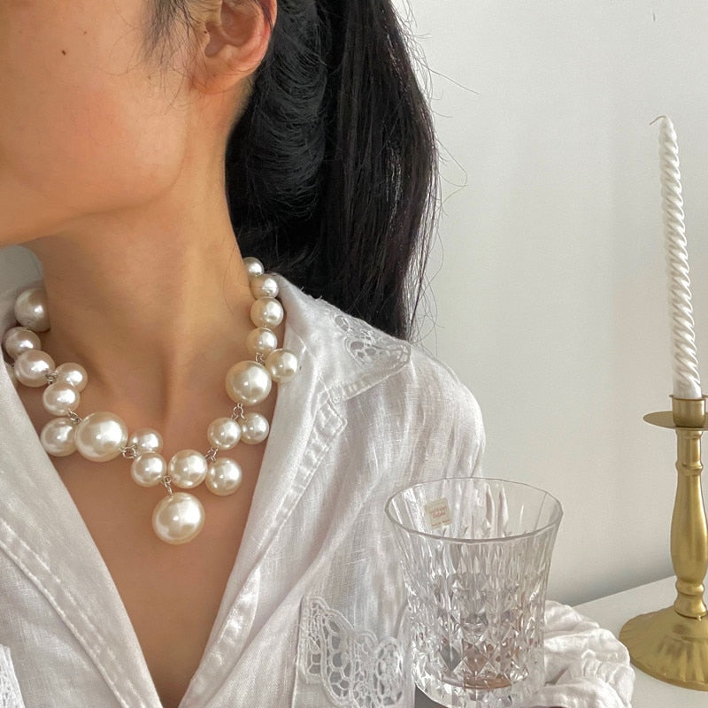 Collar de perlas delicadas