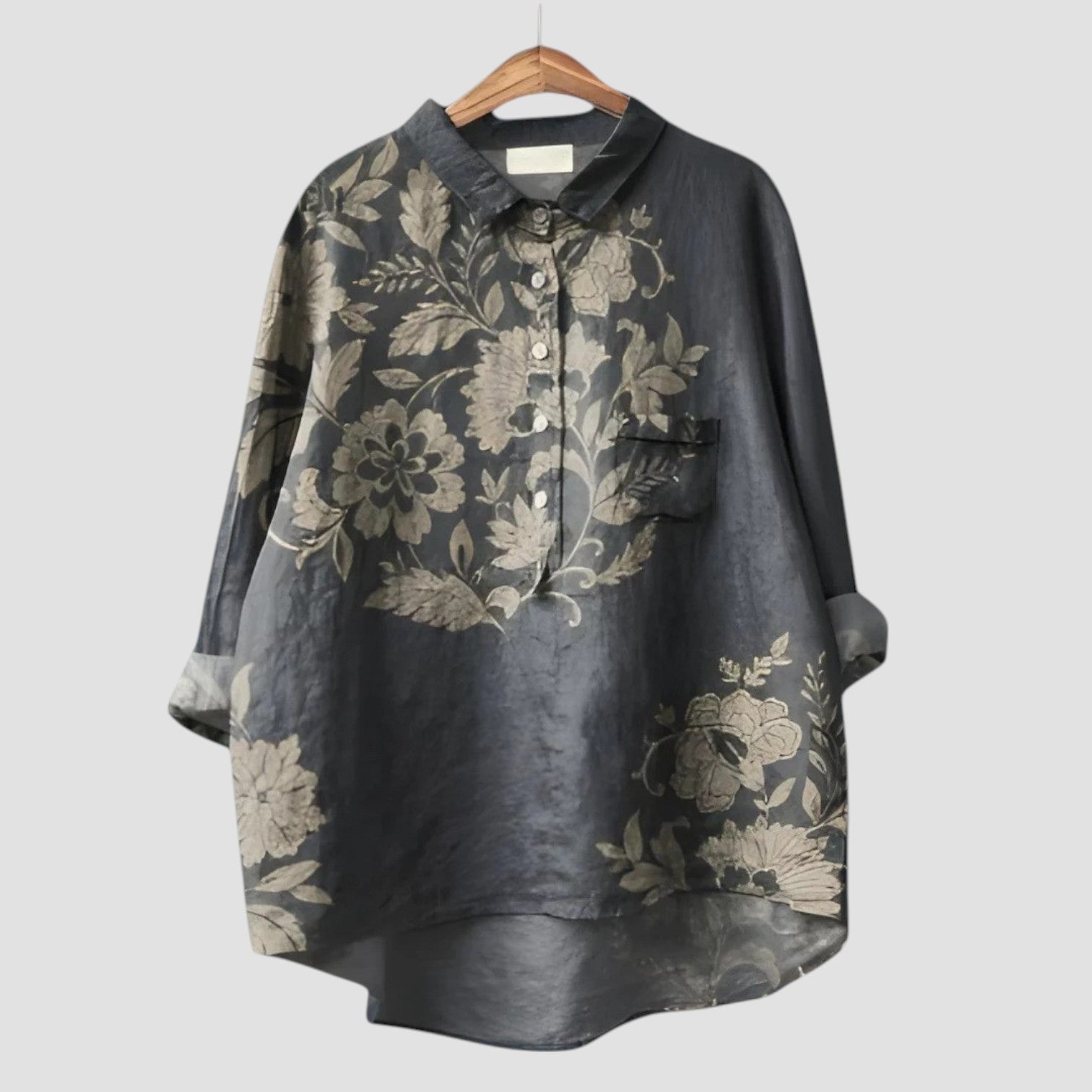 Liorra™ | 2025 – Blusa Floral Oversized
