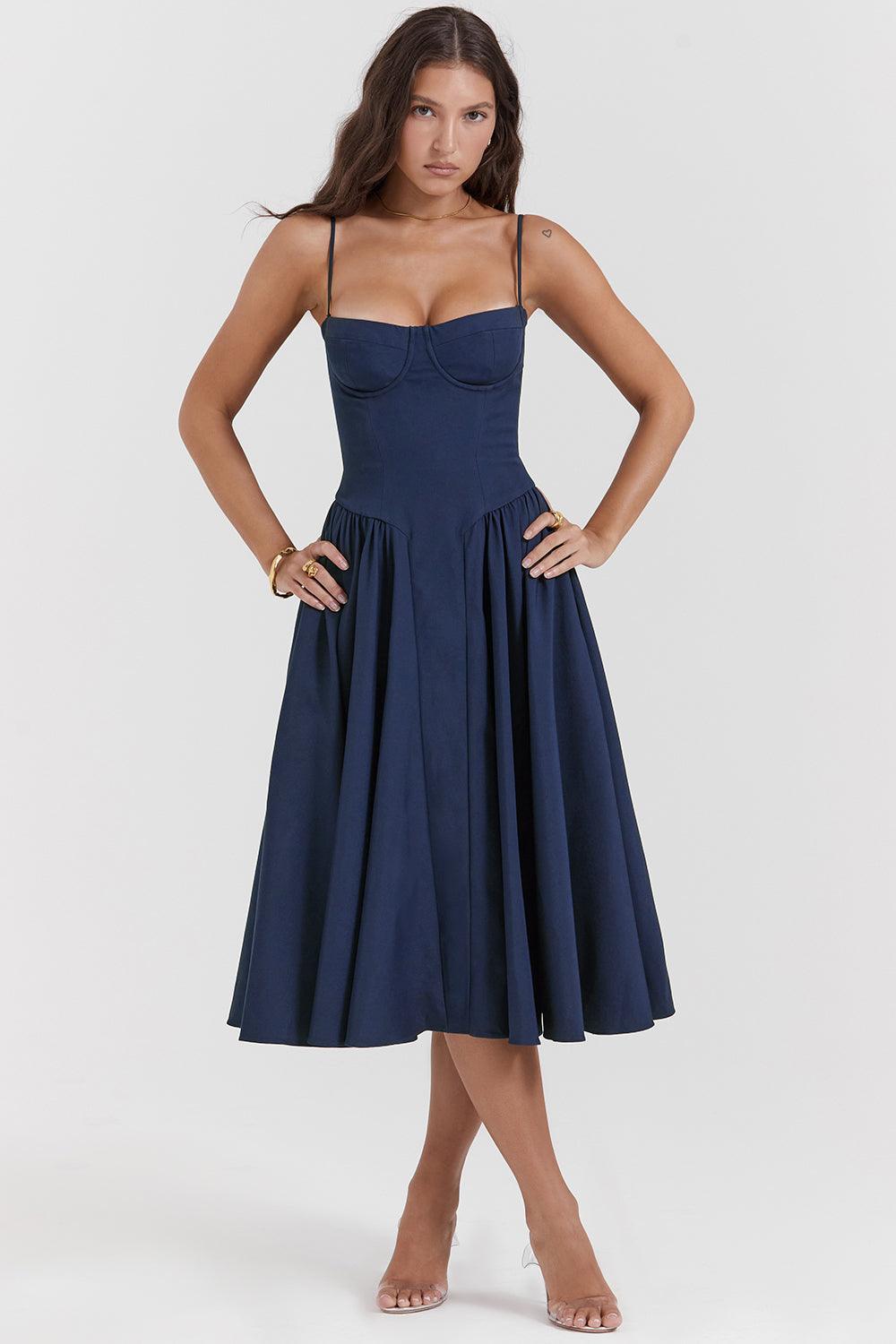 Amaya Elegante Vestido Midi