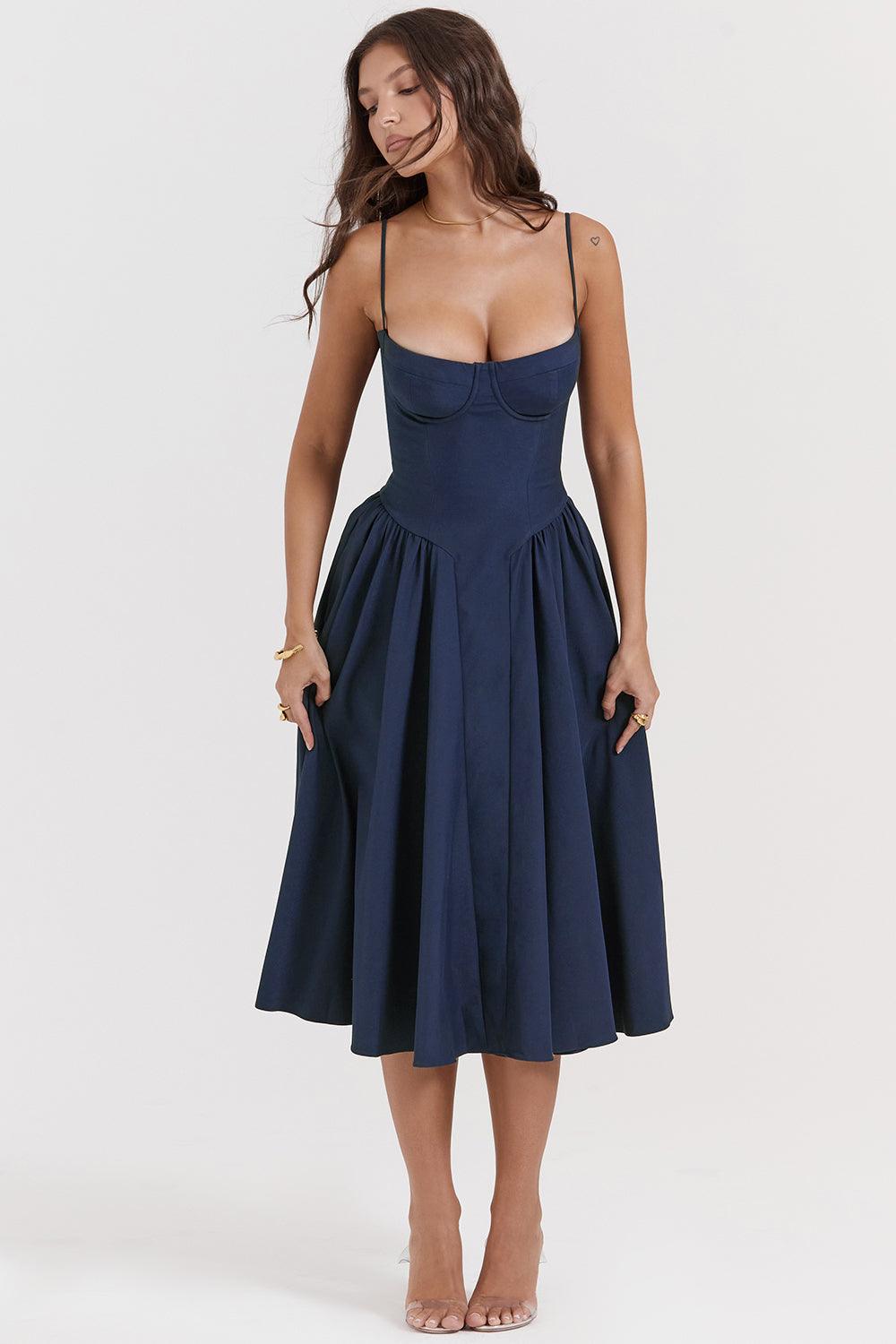 Amaya Elegante Vestido Midi