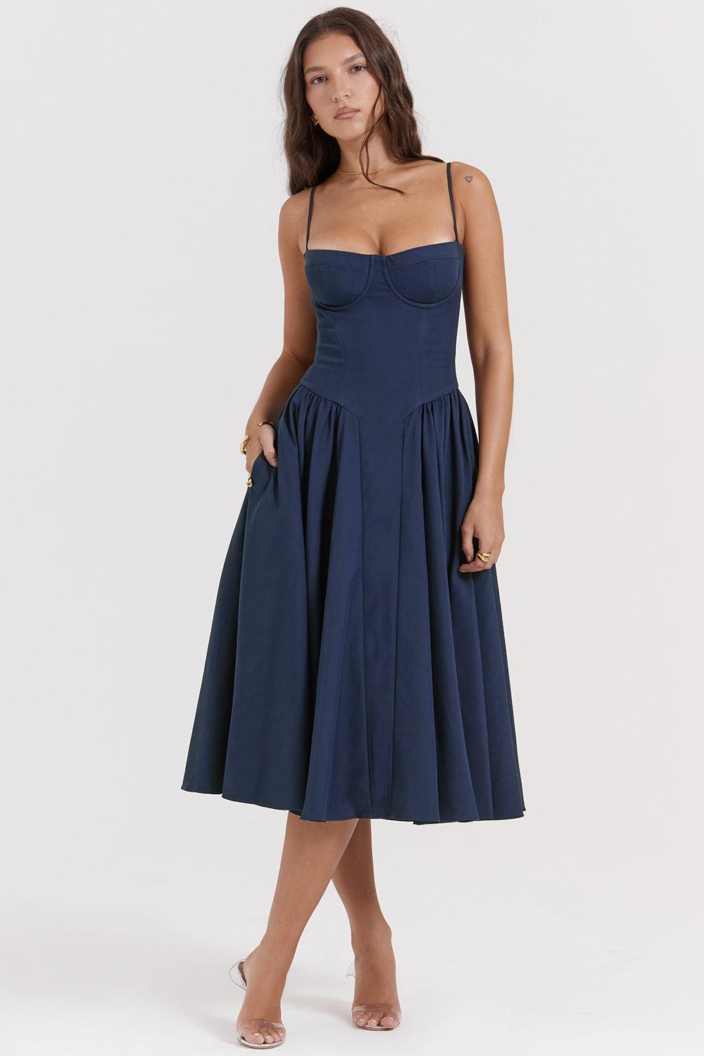 Amaya Elegante Vestido Midi