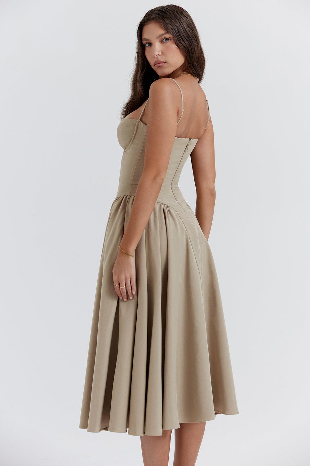 Amaya Elegante Vestido Midi
