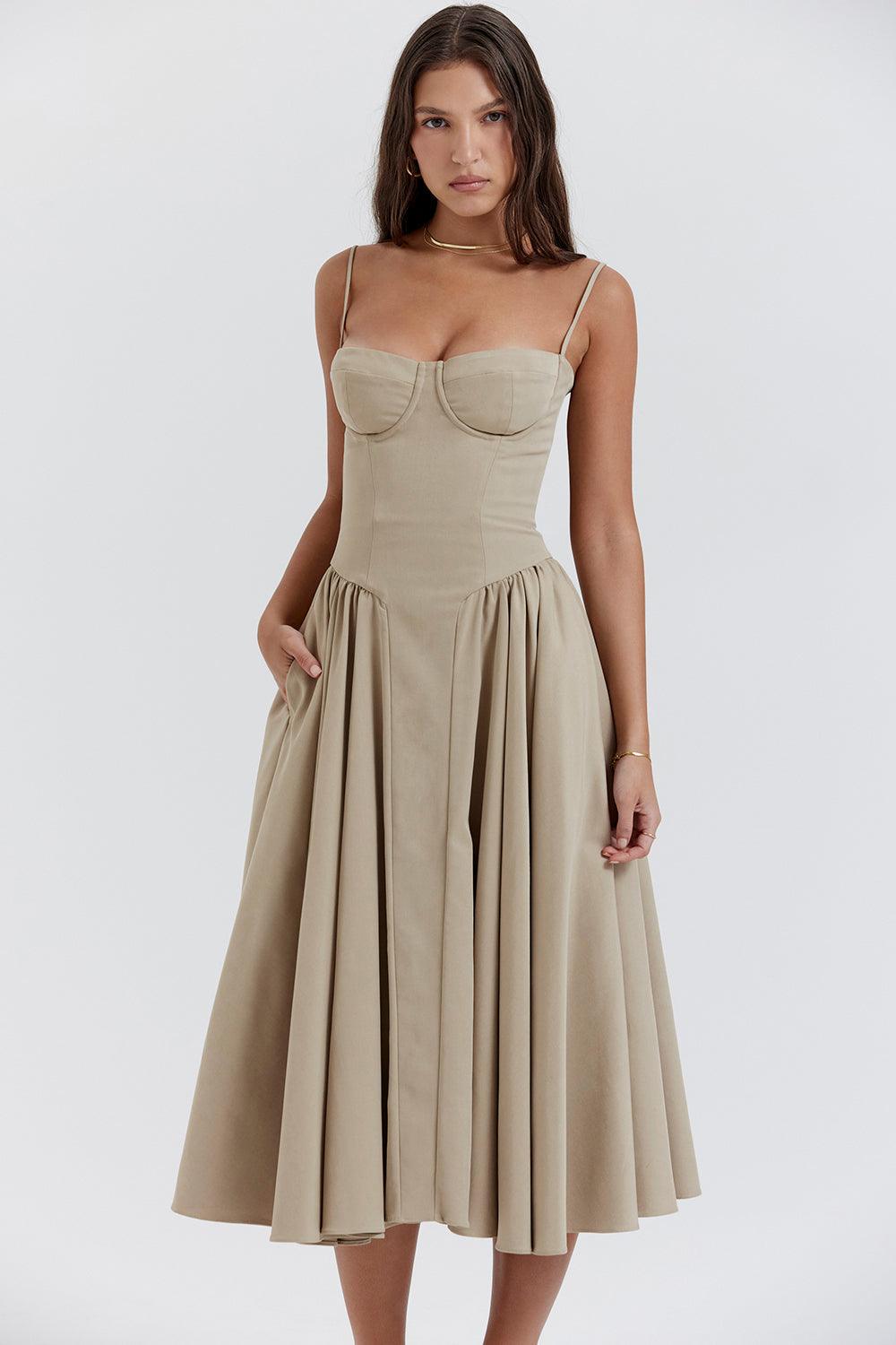 Amaya Elegante Vestido Midi