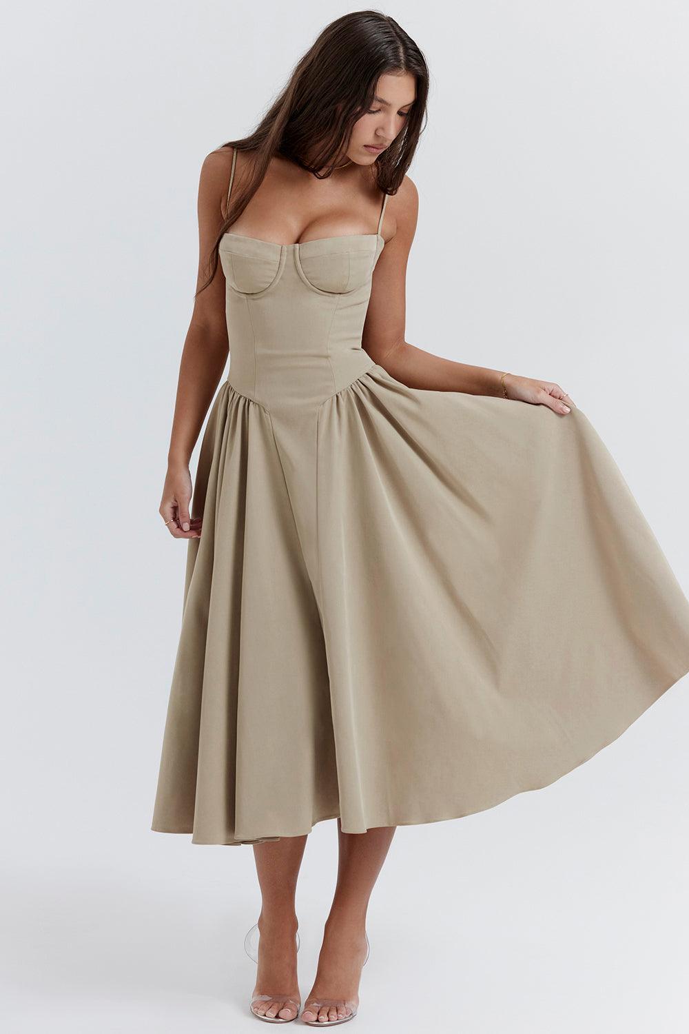 Amaya Elegante Vestido Midi
