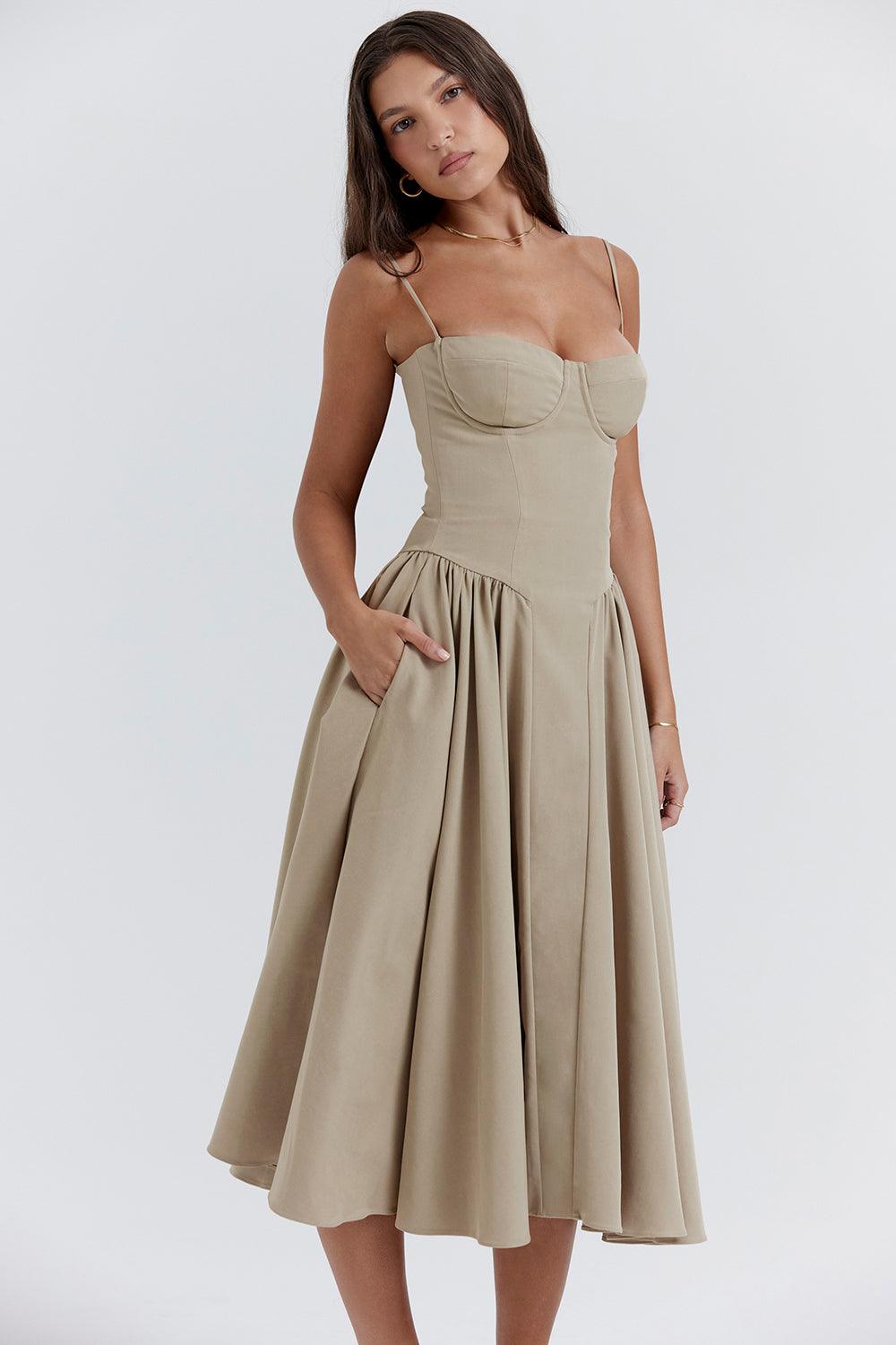 Amaya Elegante Vestido Midi
