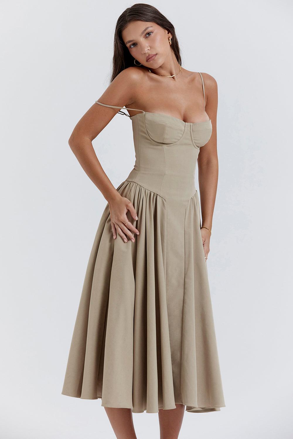 Amaya Elegante Vestido Midi