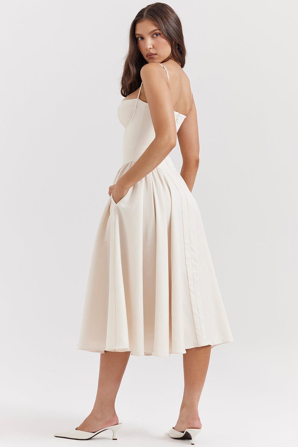 Amaya Elegante Vestido Midi