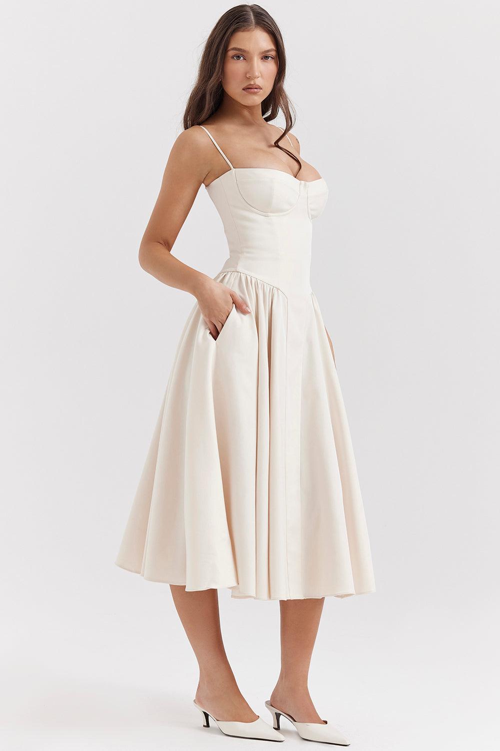 Amaya Elegante Vestido Midi