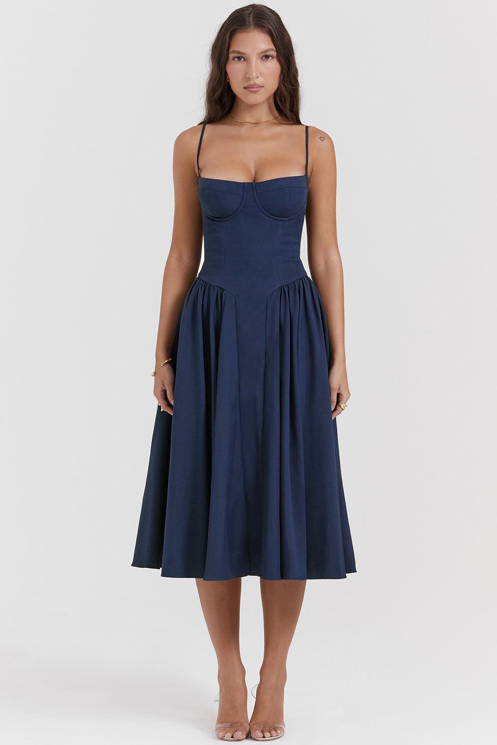 Amaya Elegante Vestido Midi