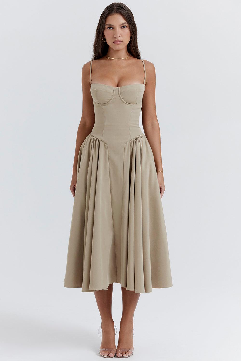 Amaya Elegante Vestido Midi