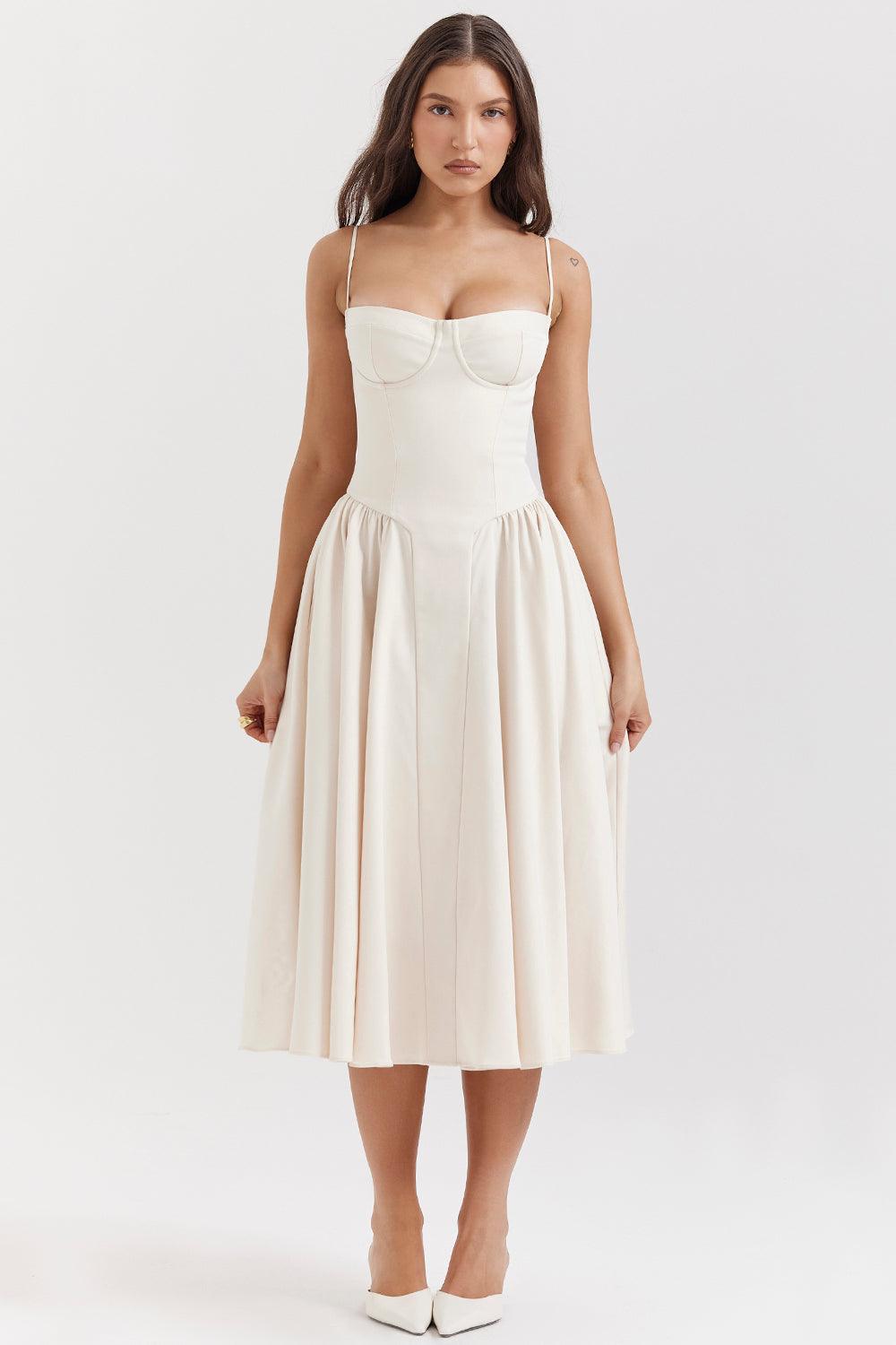 Amaya Elegante Vestido Midi