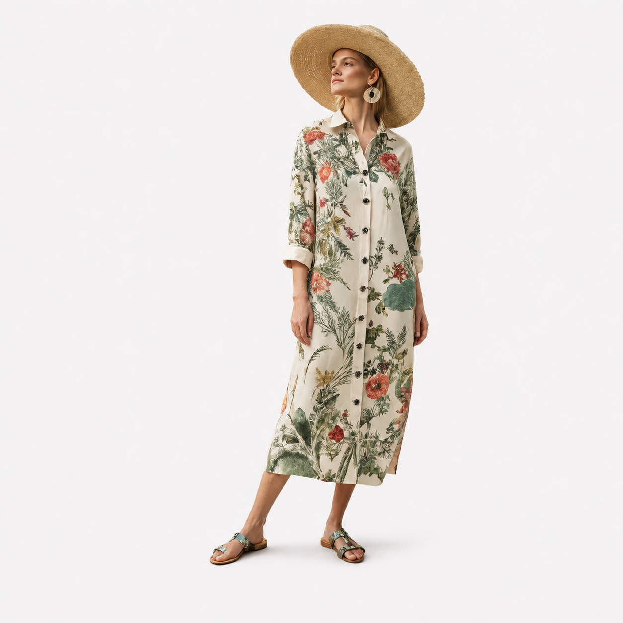 Vestido Estilo Lino