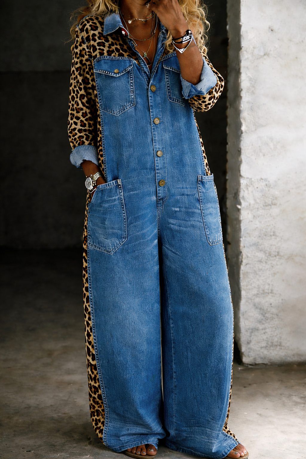 Amanda | Mono de Denim de Una Pieza