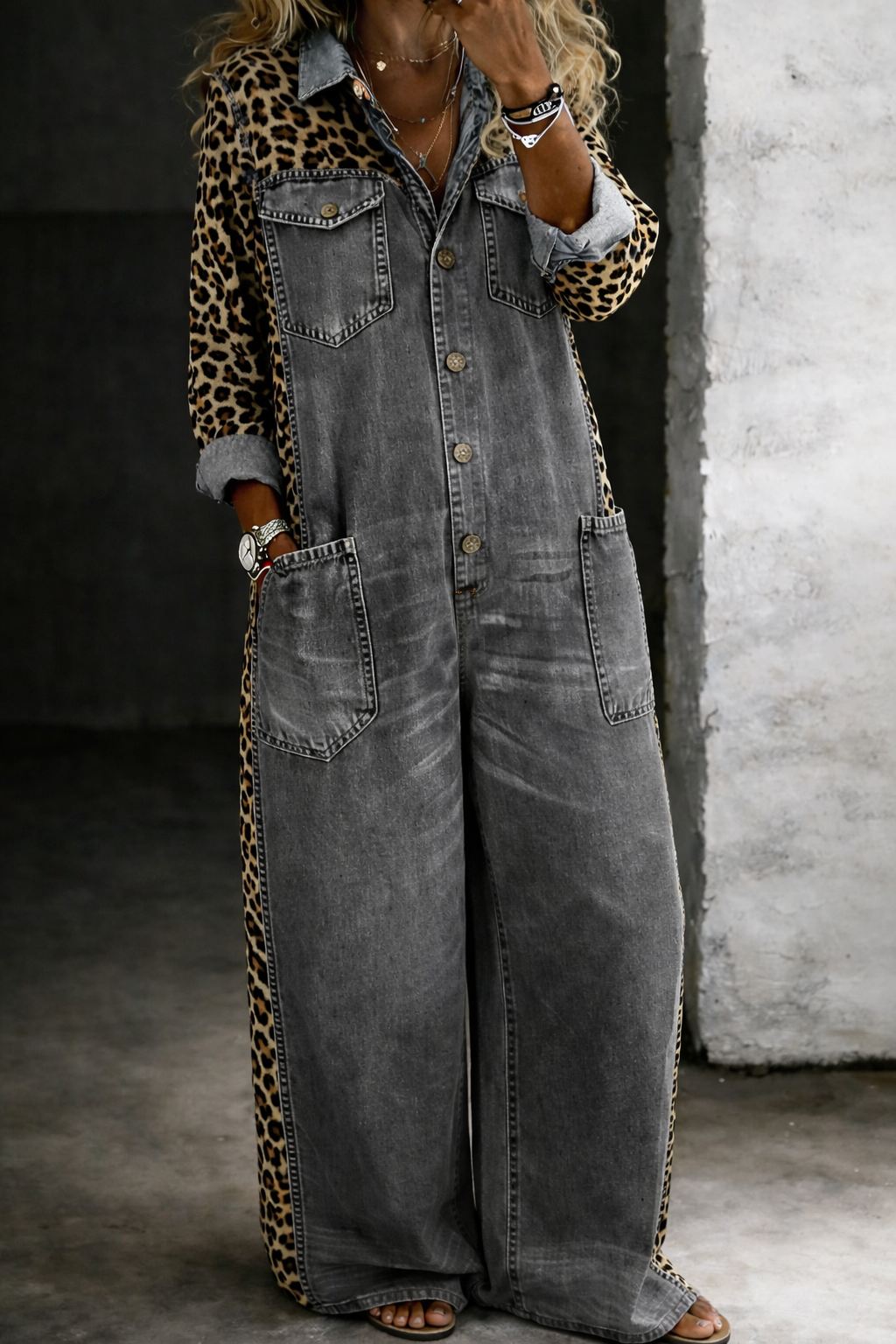 Amanda | Mono de Denim de Una Pieza