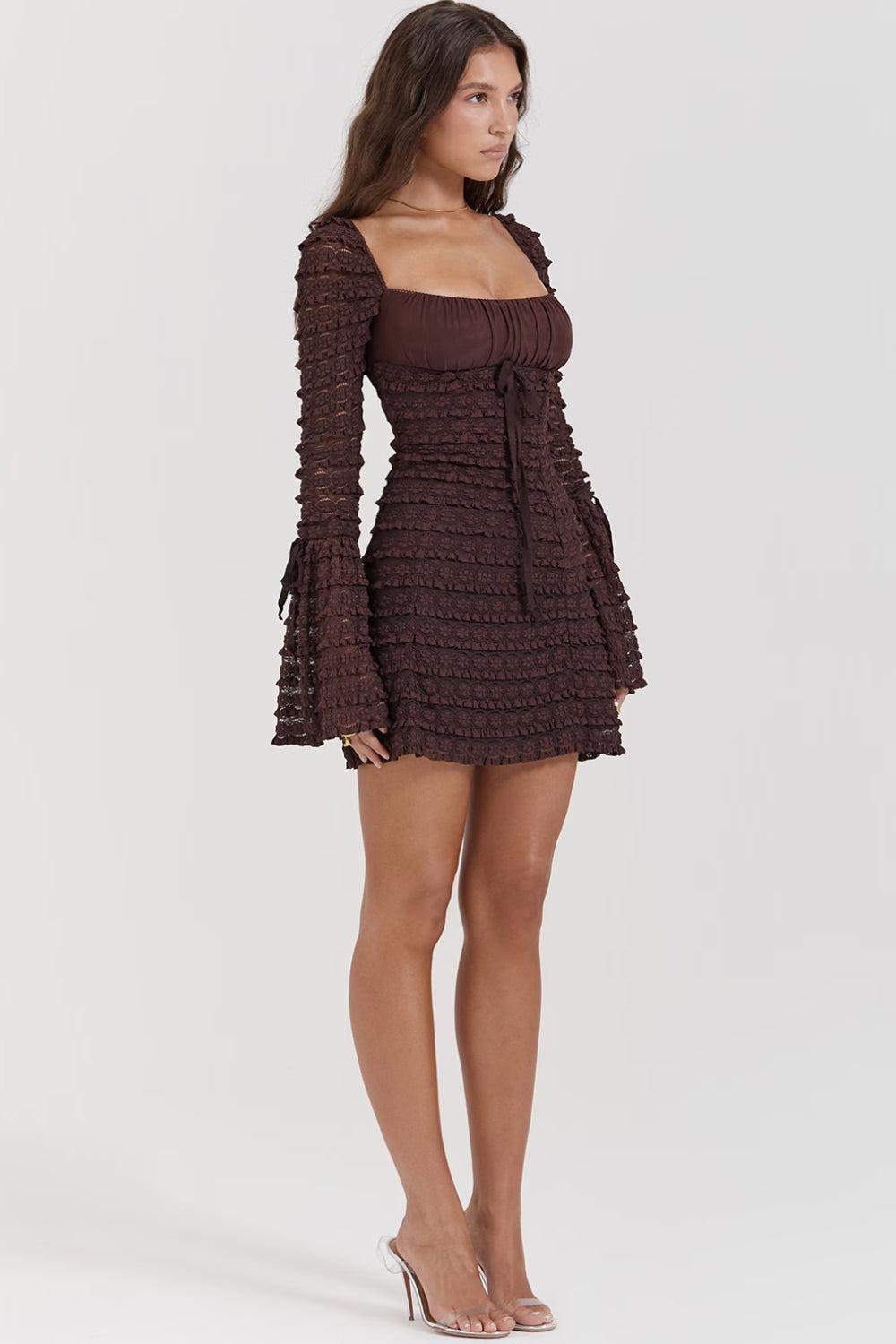 Eloria Ruché Vestido Mini