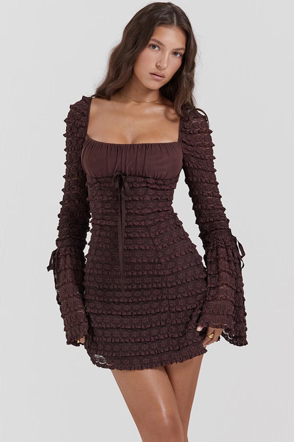Eloria Ruché Vestido Mini