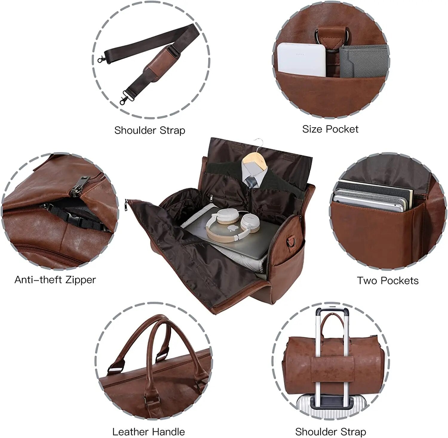 Lillfrid | Bolsa Clásica de Fin de Semana con Toque Vintage