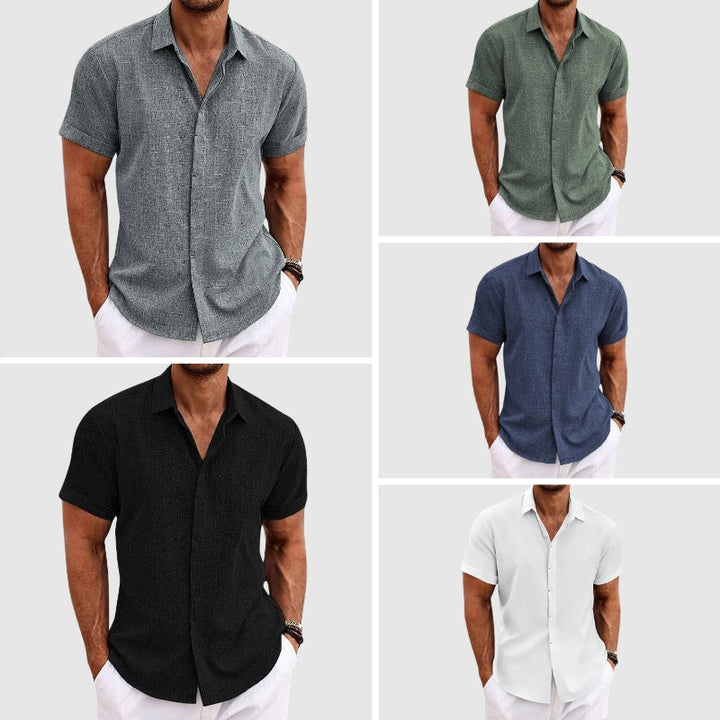 Olivier | Camisa de manga corta 1+1 gratis