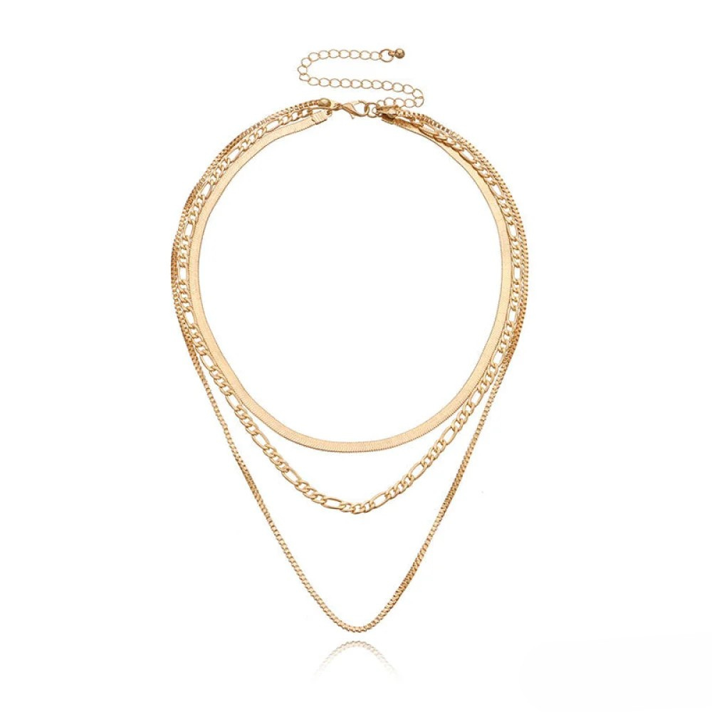 Noara – Collar de tres capas estilo vintage