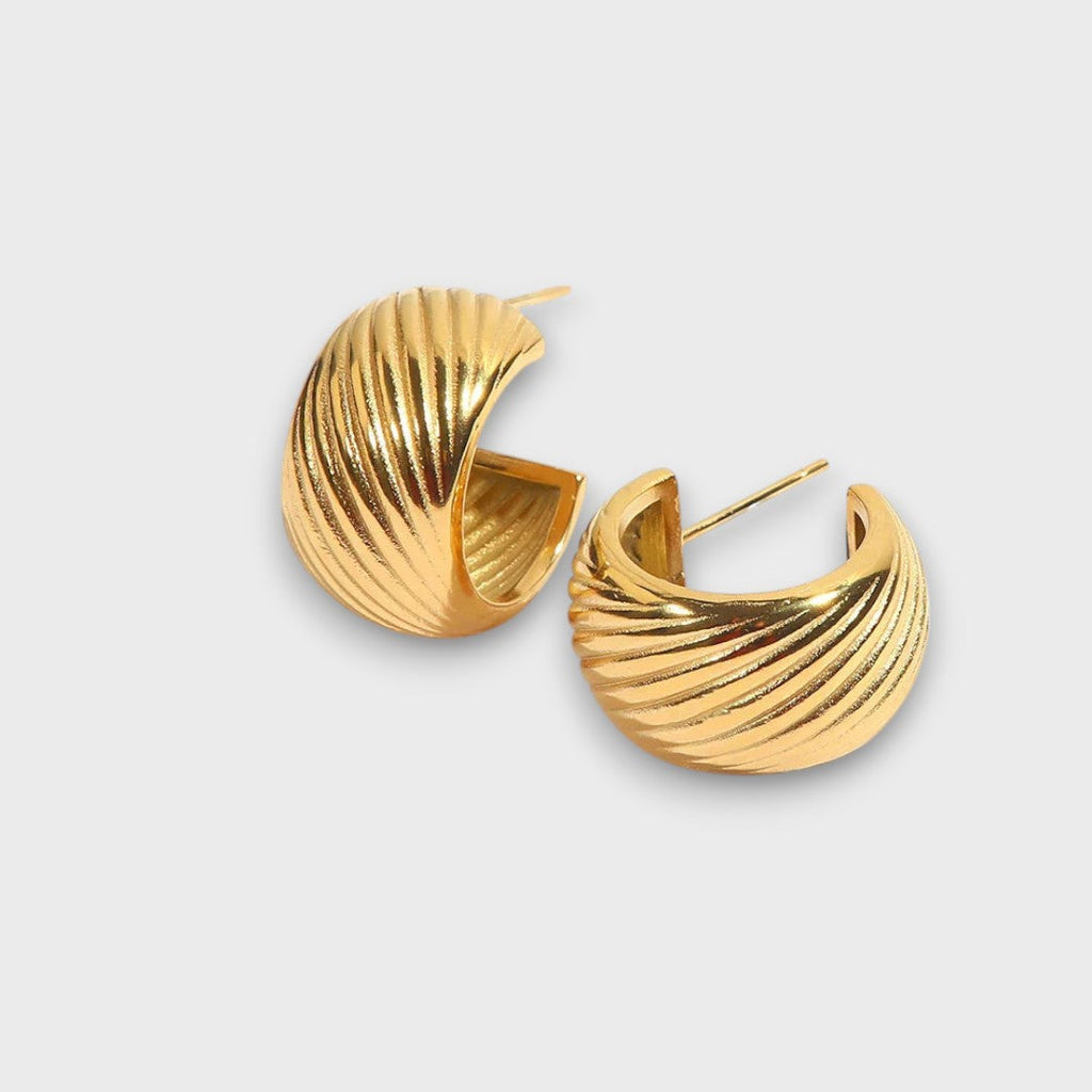Emy – Pendientes de aro inspirados en lo vintage con un toque de lujo