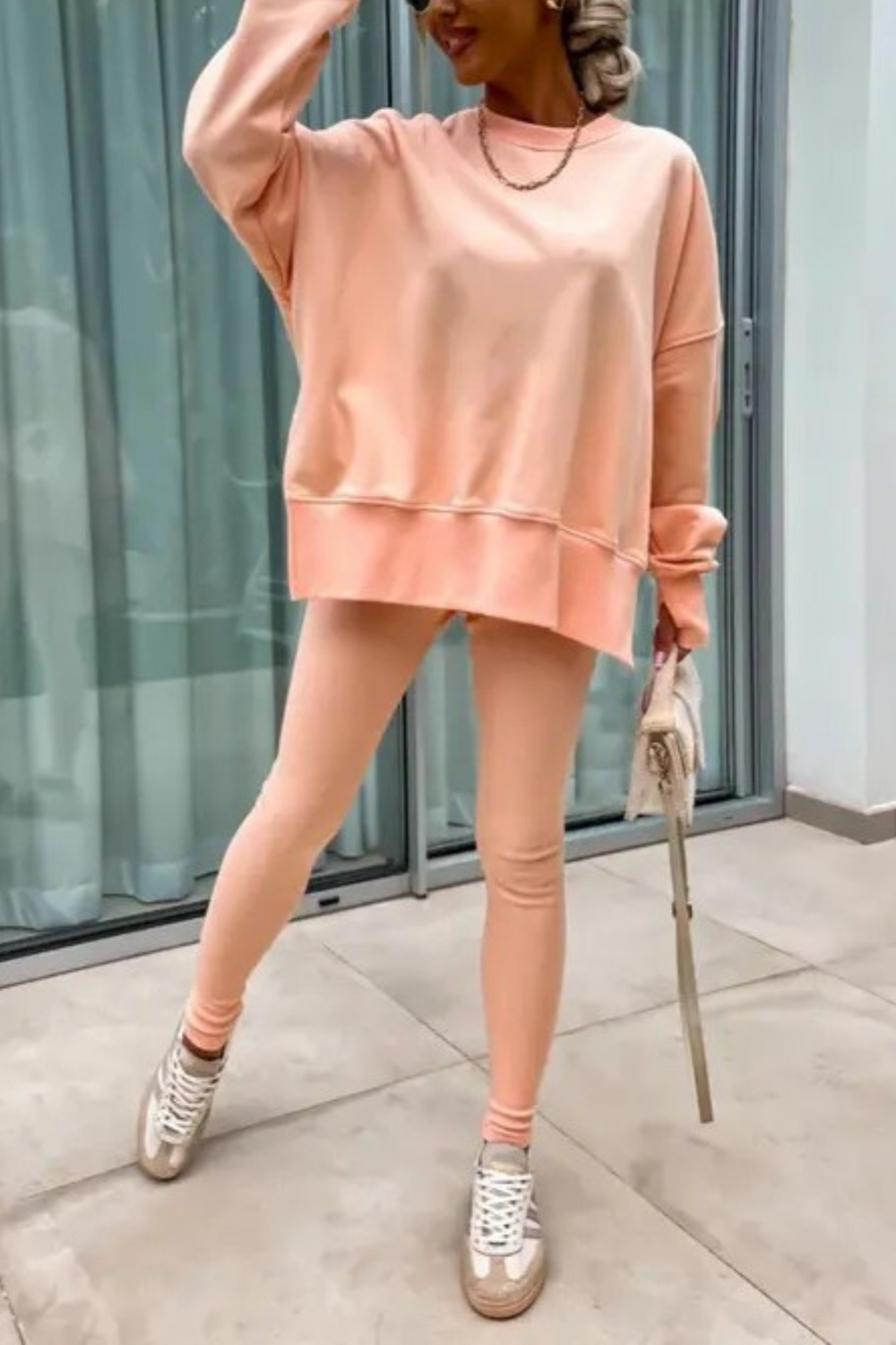 MADISON – CONJUNTO DE SUDADERA OVERSIZED Y LEGGINGS