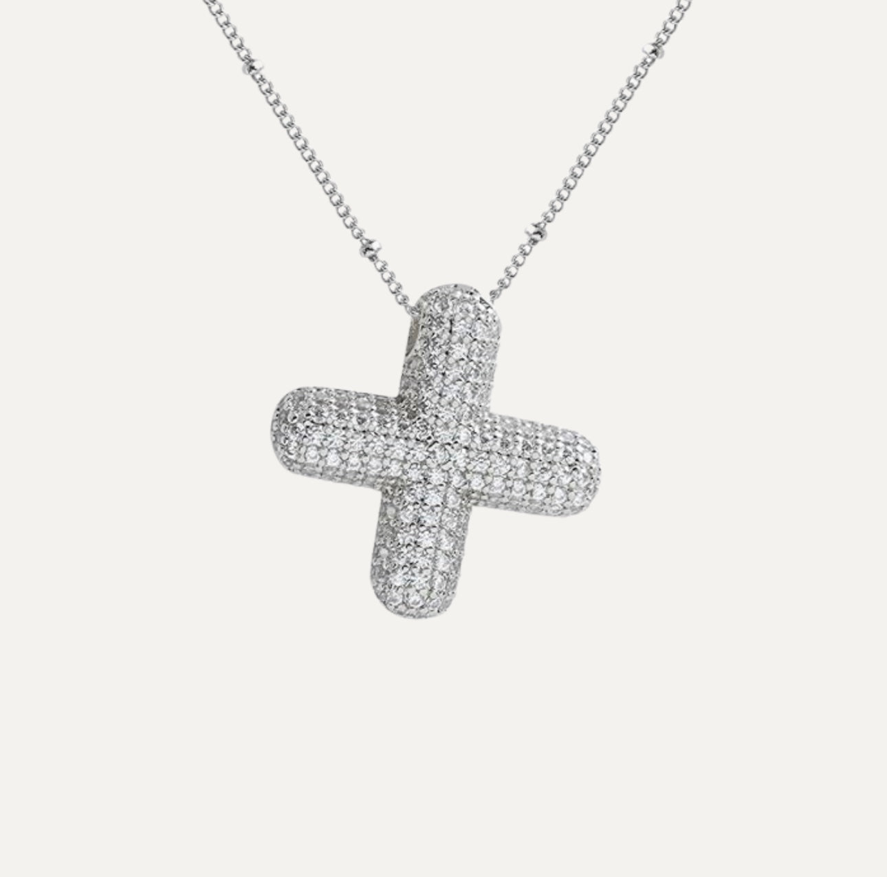 Savannah | Collar con Letra Burbuja en Diamante