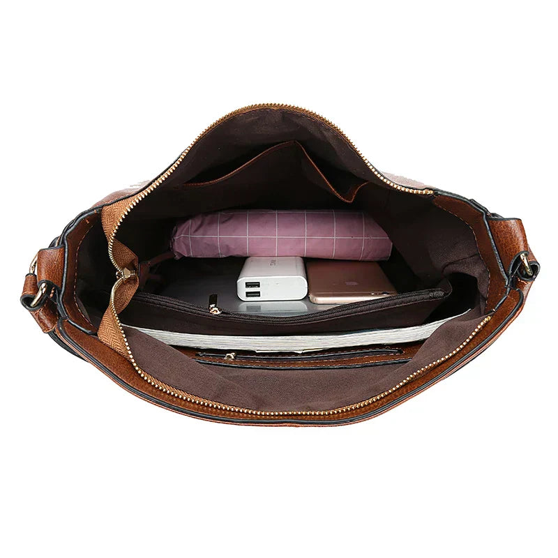 Gudborg | Bolsa Elegante y Espaciosa para el Día a Día en Negro Clásico
