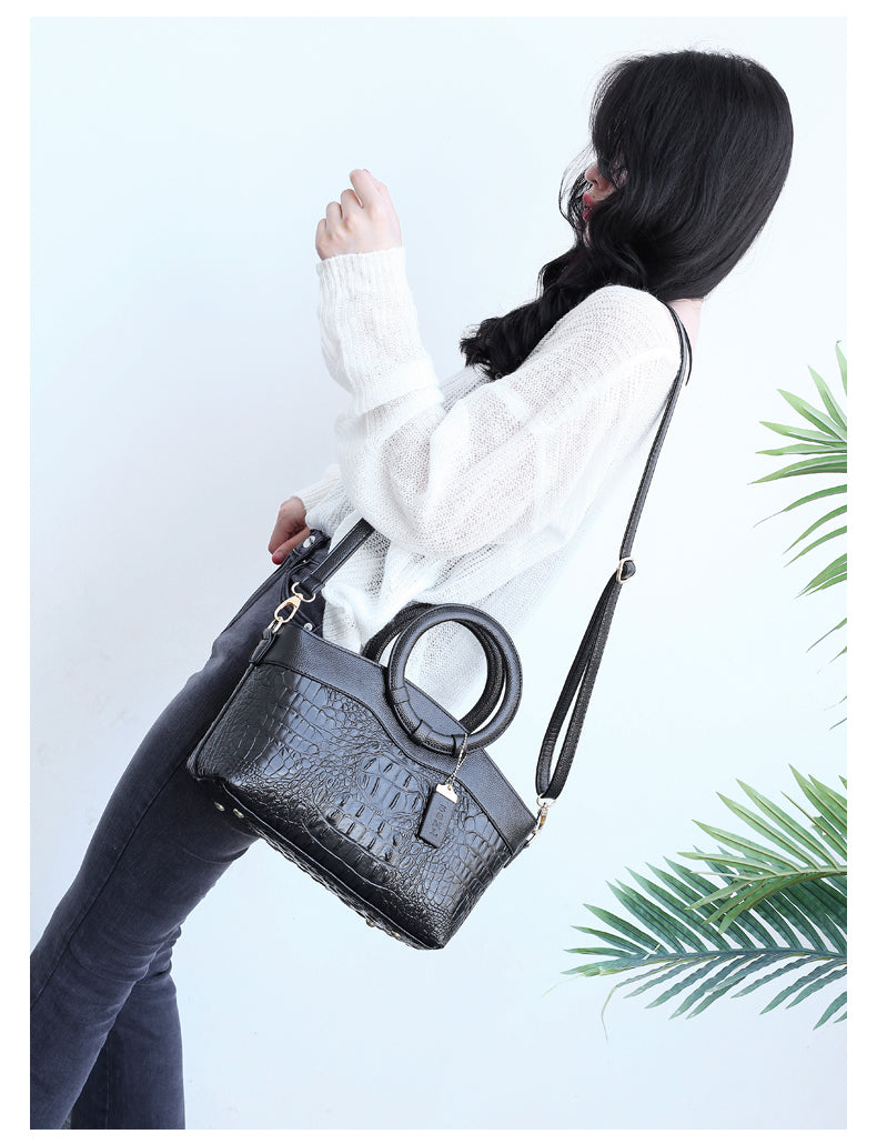 Oriana - Bolso de Cocodrilo con Gradiente Retro