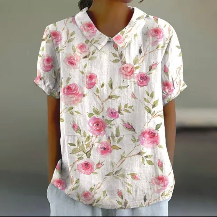 Carmina | Blusa elegante con flores