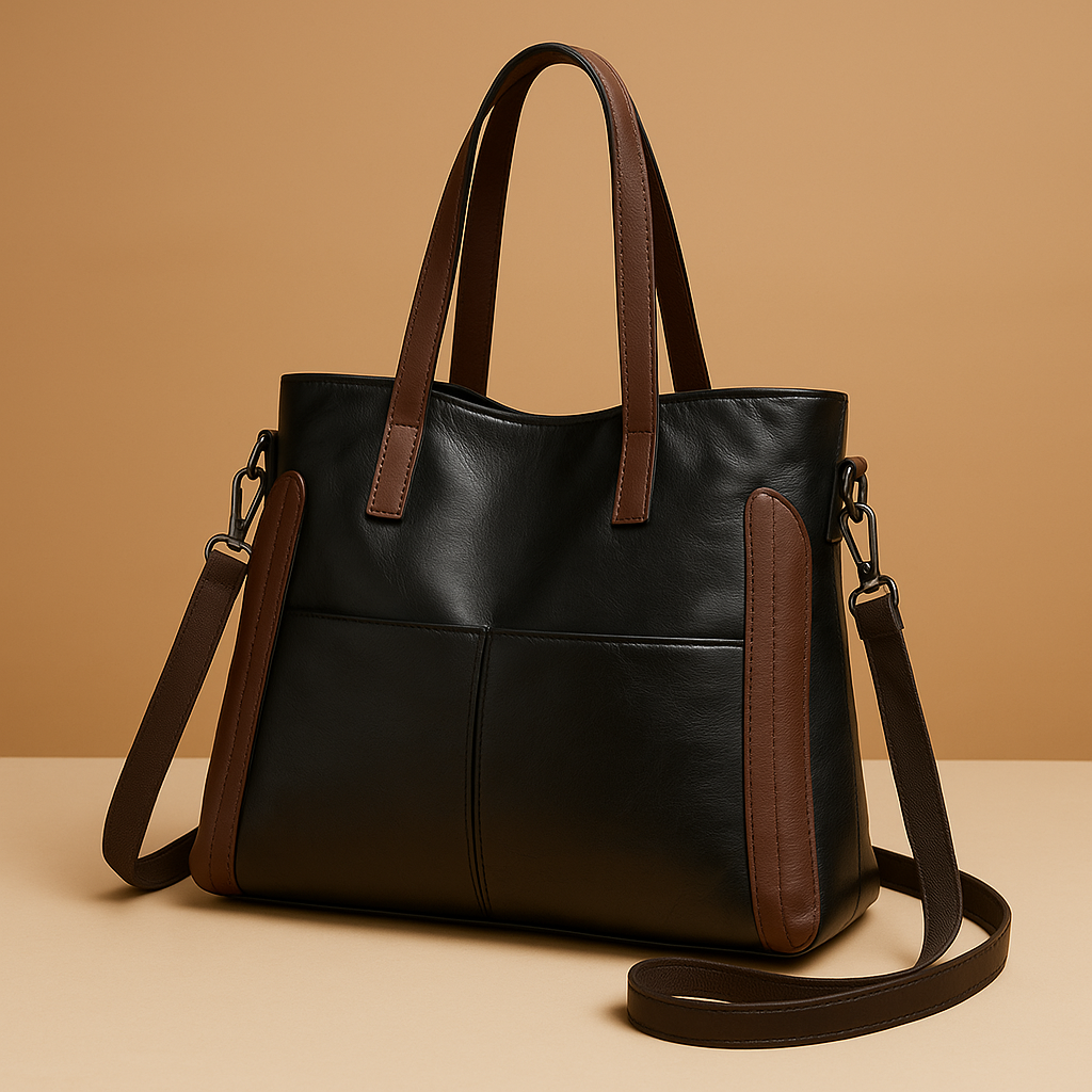 Bolso de Cuero Clásico Indigo