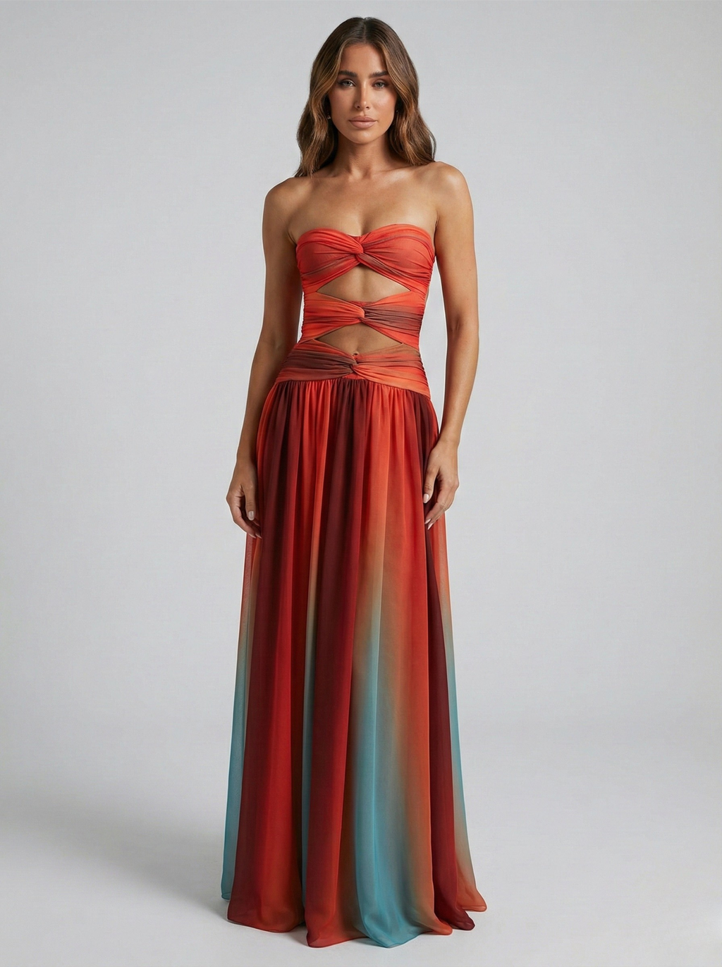 Vestido Maxi Hollow-Out Fireheart de Luna