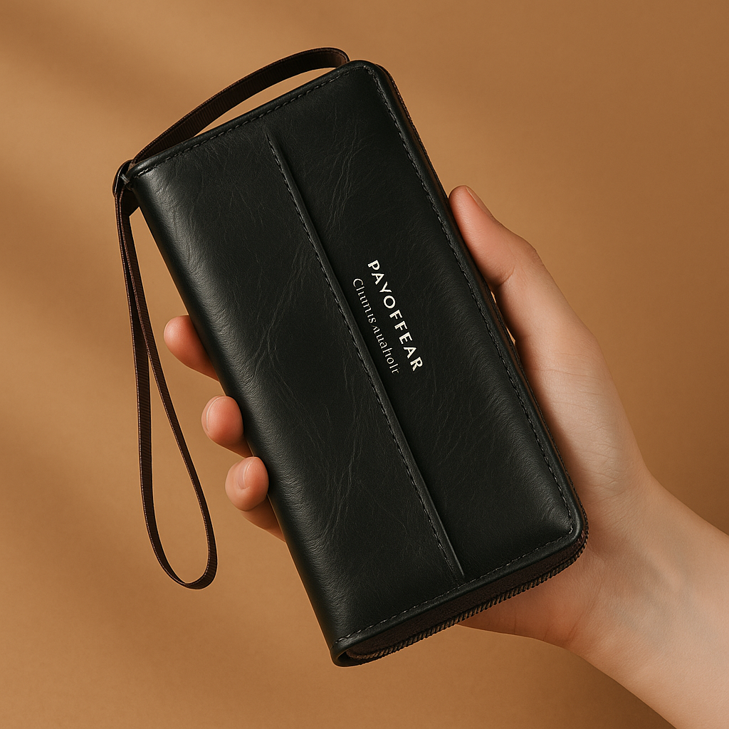 Briony | Clutch con cremallera de PU multifuncional