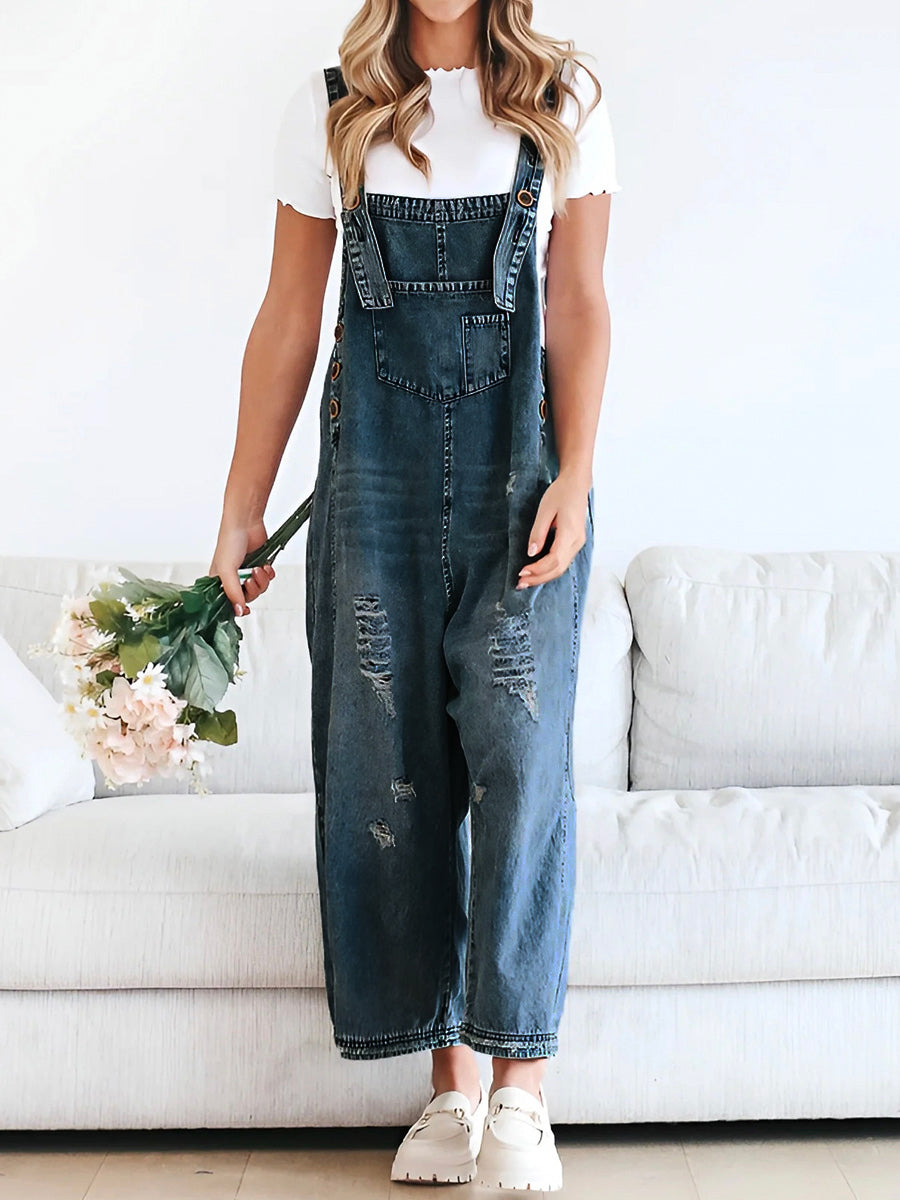 CATALINA – OVEROL DE DENIM LAVADO VINTAGE
