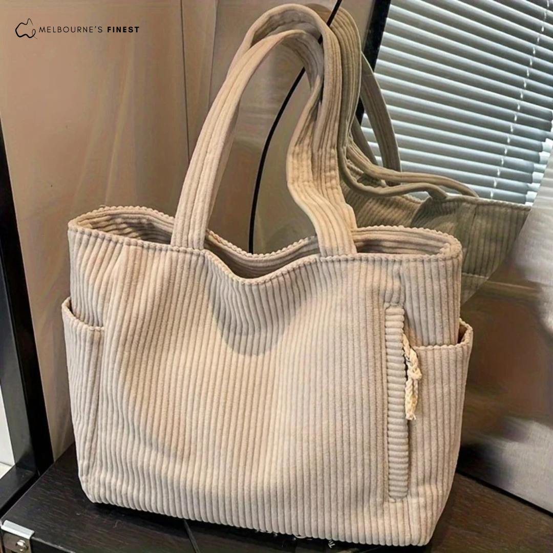Bolsa de Mano de Pana Sienna™