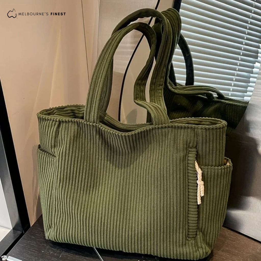 Bolsa de Mano de Pana Sienna™